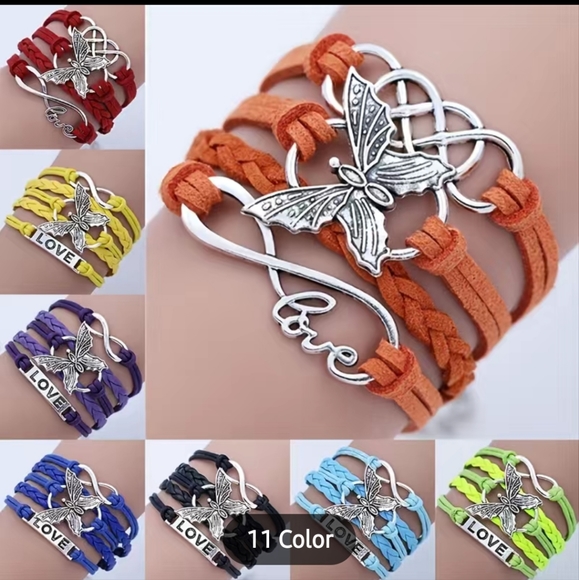 New Multi Layered Leather Bracelet - Picture 4 of 4